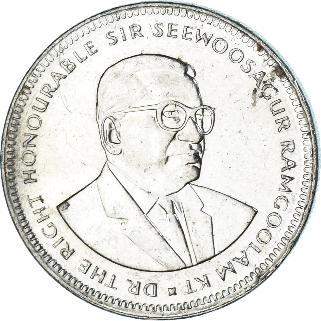 Moneta, Mauritius, 1/2 Rupee, 1990