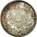 Coin, GERMANY - EMPIRE, 1/2 Mark, 1913, Berlin, MS(63), Silver, KM:17
