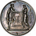 Francia, medaglia, Médaille de mariage, 1865, Argento, Montagny, SPL