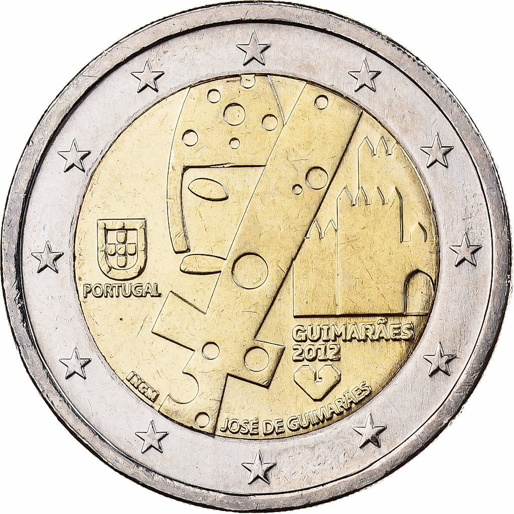 Portugal, 2 Euro, Guimarães, 2012, Lisbon, Bi-Metallic, UNC-