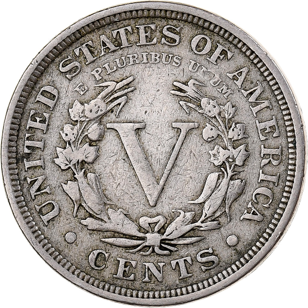 United States, 5 Cents, Liberty, 1910, Philadelphia, Copper-nickel, VF(20-25)