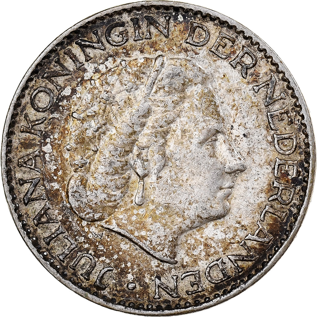 Países Baixos, Juliana, Gulden, 1957, Utrecht, Prata, EF(40-45)