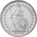 Switzerland, 2 Francs, Helvetia, 1958, Bern, Silver, AU(50-53)