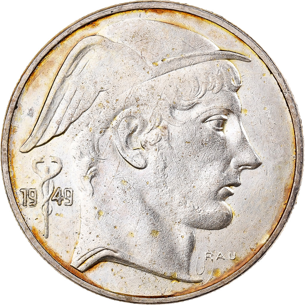 Bélgica, 20 Francs, 1949, Brussels, Prata, EF(40-45)