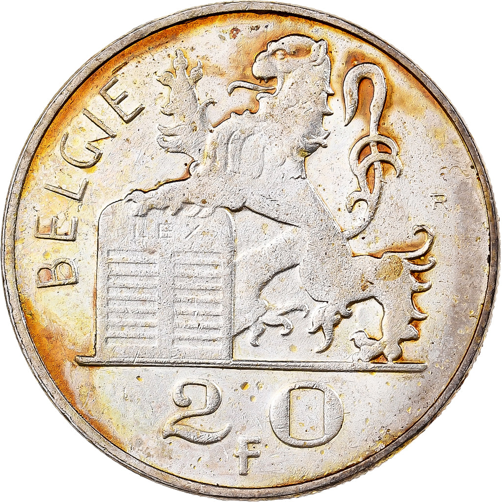 Bélgica, 20 Francs, 1949, Brussels, Prata, EF(40-45)