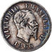 Italy, Vittorio Emanuele II, 50 Centesimi, 1866, Milan, Silver, VF(30-35)