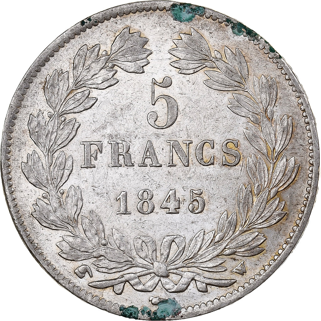 France, Louis-Philipp I, 5 Francs, 1845, Lille, Silver, AU(50-53), Gadoury:678a