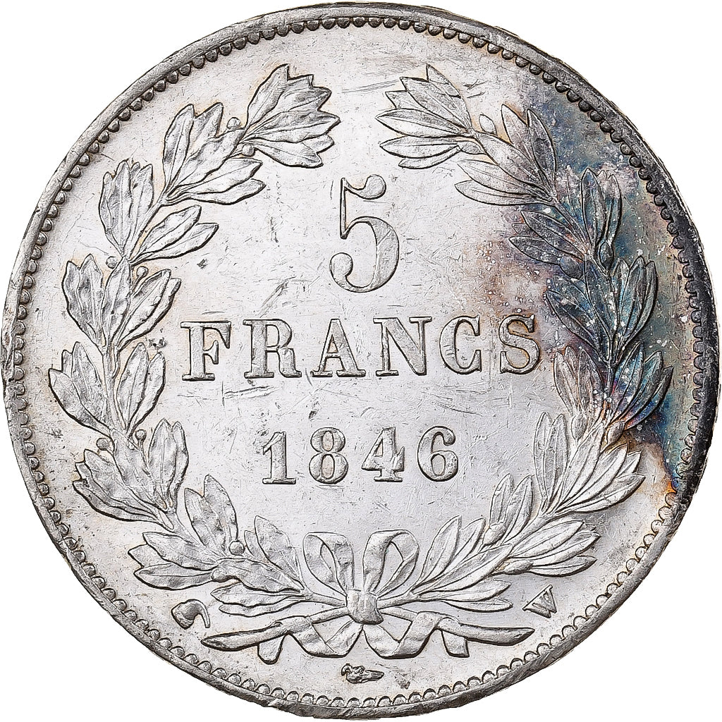 France, Louis-Philipp I, 5 Francs, 1846, Lille, Silver, AU(50-53), Gadoury:678a