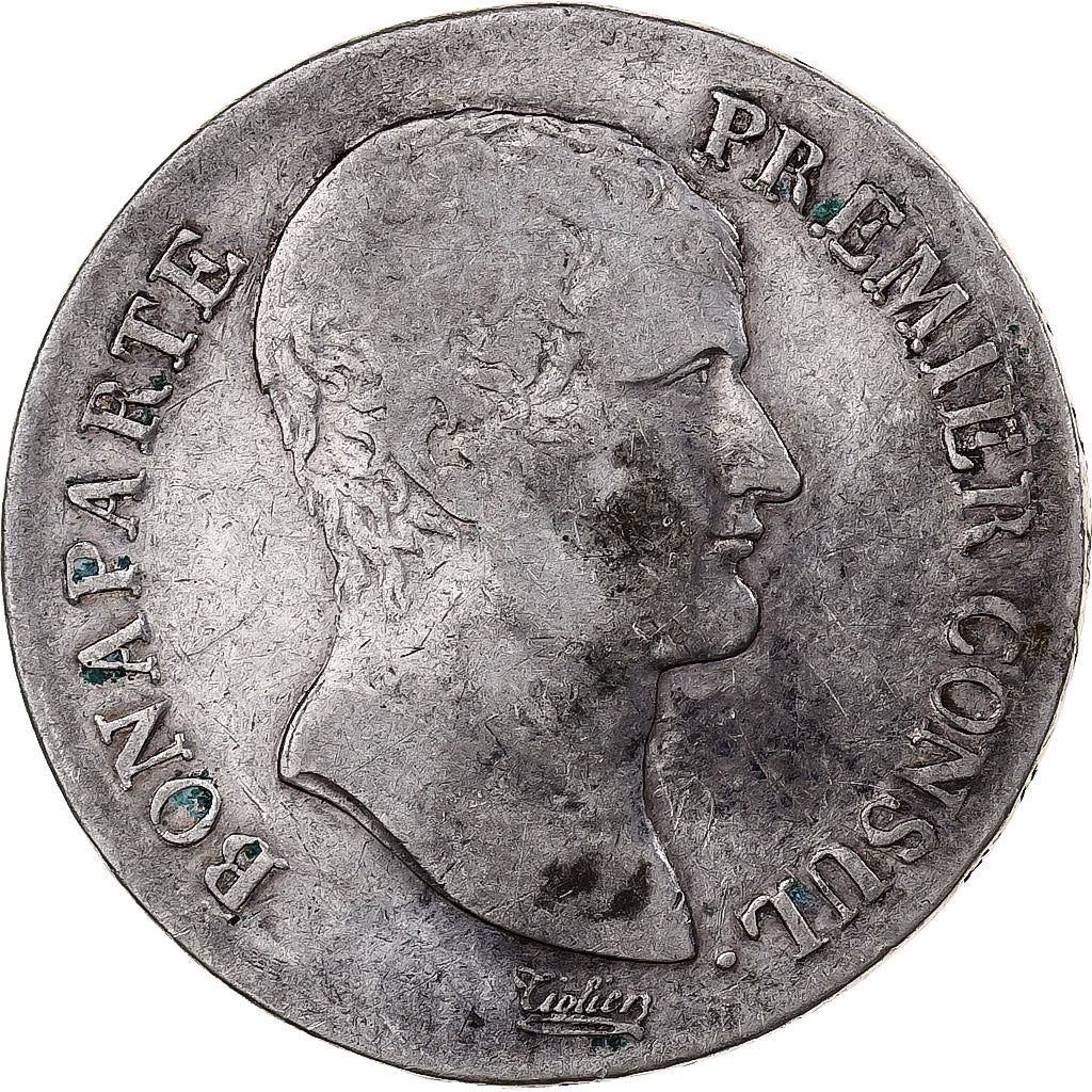 France, Bonaparte Premier Consul, 5 Francs, An 12, Nantes, Silver, VF(20-25)