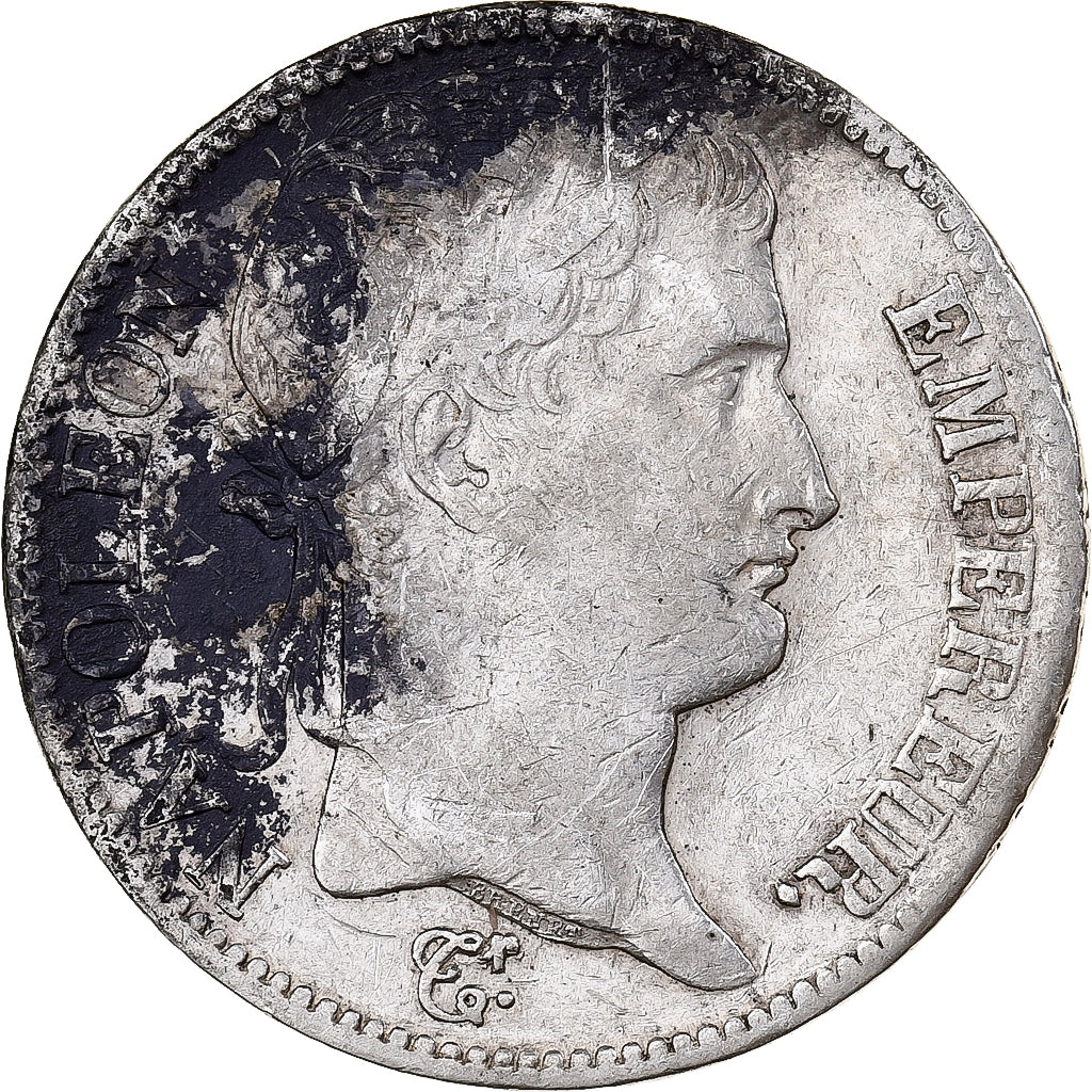 França, Napoleon I, 5 Francs, 1811, Limoges, Prata, VF(30-35), Gadoury:584
