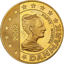 Denmark, Margrethe II, 5 Euro, Unofficial private patterns, 2002, Nordic gold