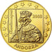 Andorra, 5 Euro, Charlemagne, Unofficial private pattern, 2003