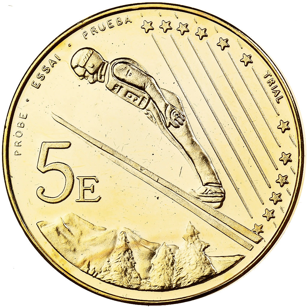 Andorra, 5 Euro, Charlemagne, Unofficial private pattern, 2003