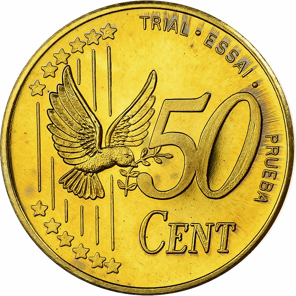 Suécia, Carl XVI Gustaf, 50 Centimes, Fantasy Euro, 2003, Nordic gold, MS(63)