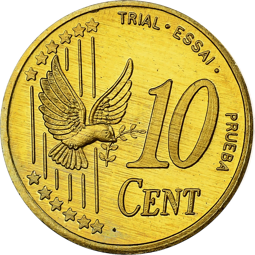 Suède, Carl XVI Gustaf, 10 Centimes, Fantasy Trial Euro, 2003, Or nordique, SPL