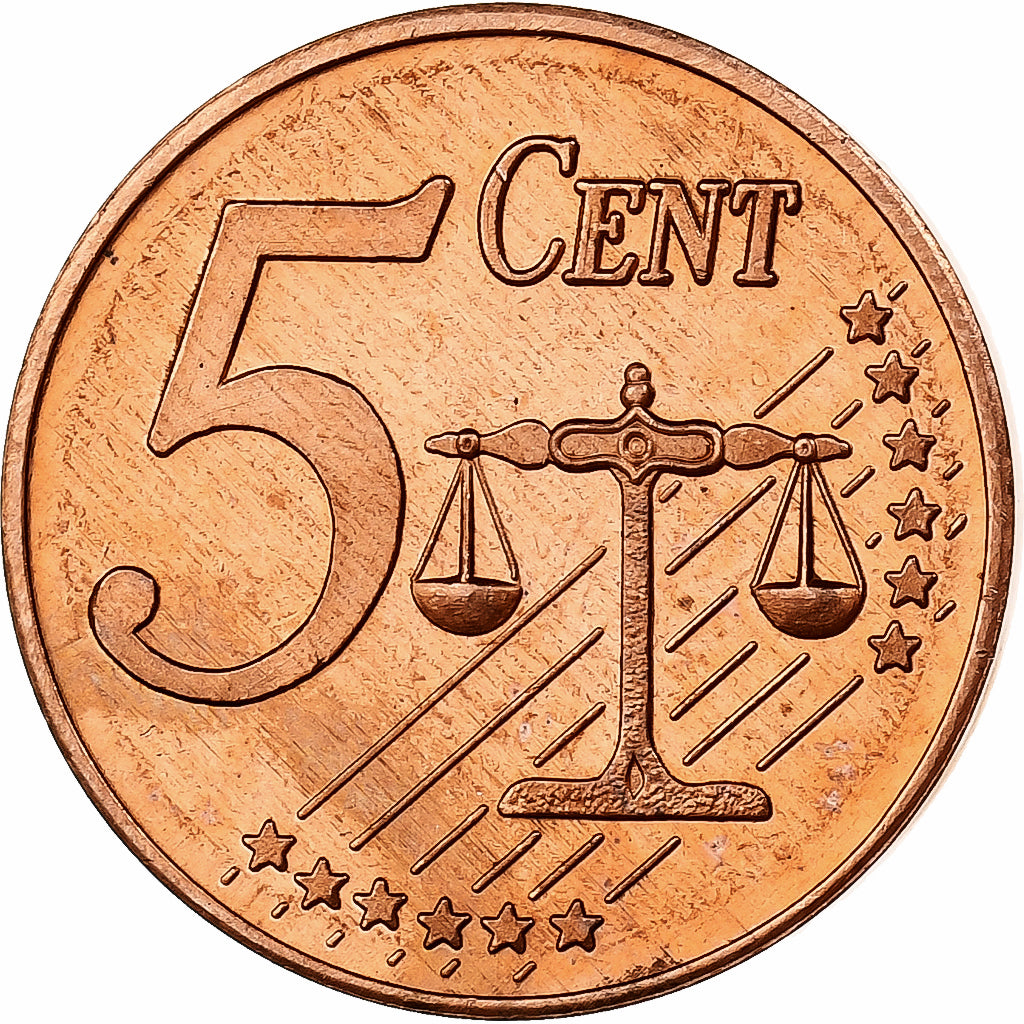 Suède, Carl XVI Gustaf, 5 Centimes, Fantasy Trial Euro, 2003, Cuivre, SPL