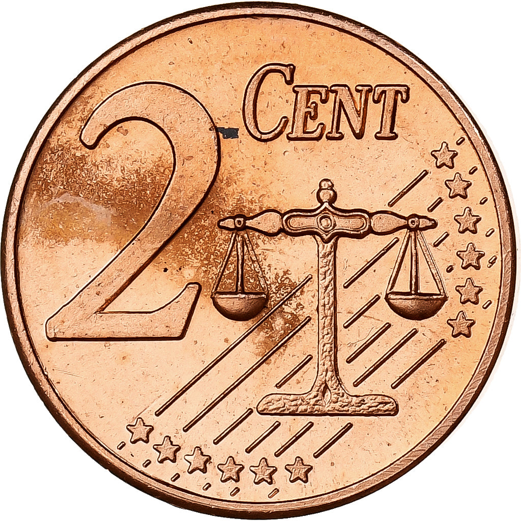 Suécia, Carl XVI Gustaf, 2 Centimes, Fantasy Euro, 2003, Cobre, MS(63)