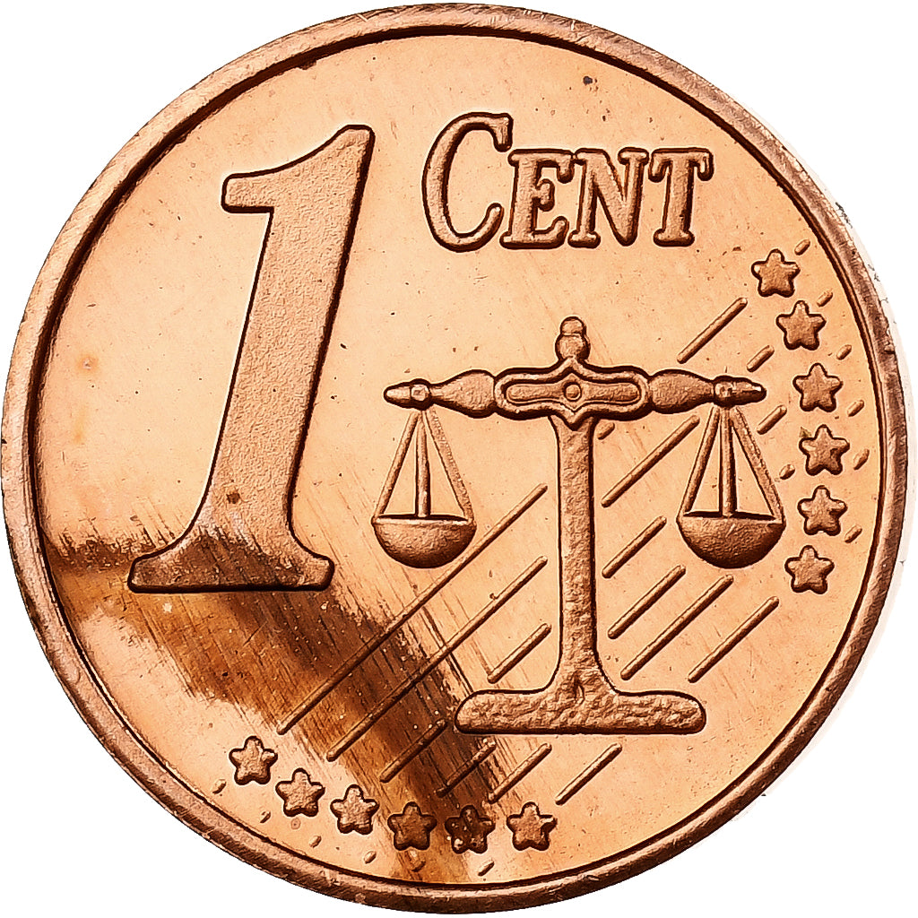 Suécia, Carl XVI Gustaf, 1 Centime, Fantasy Euro, 2003, Cobre, MS(63)