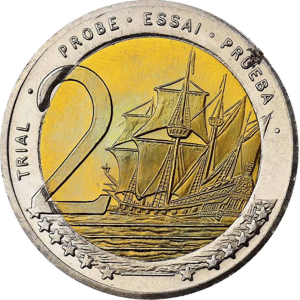 Andorra, 2 Euro, Fantasy Trial Euro, 2003, Bi-Metallic, MS(63)
