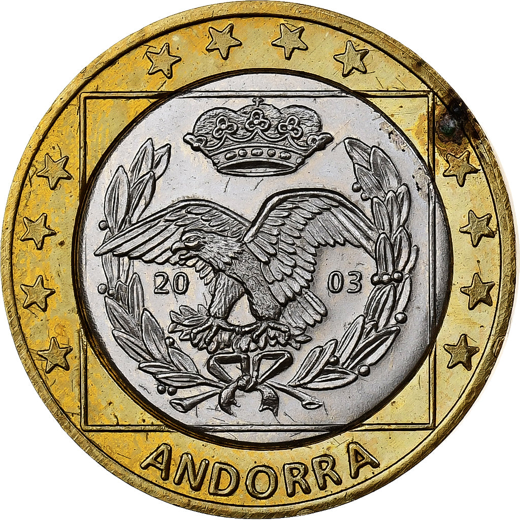 Andorra, Euro, Fantasy Euro, 2003, Bimetálico, MS(63)