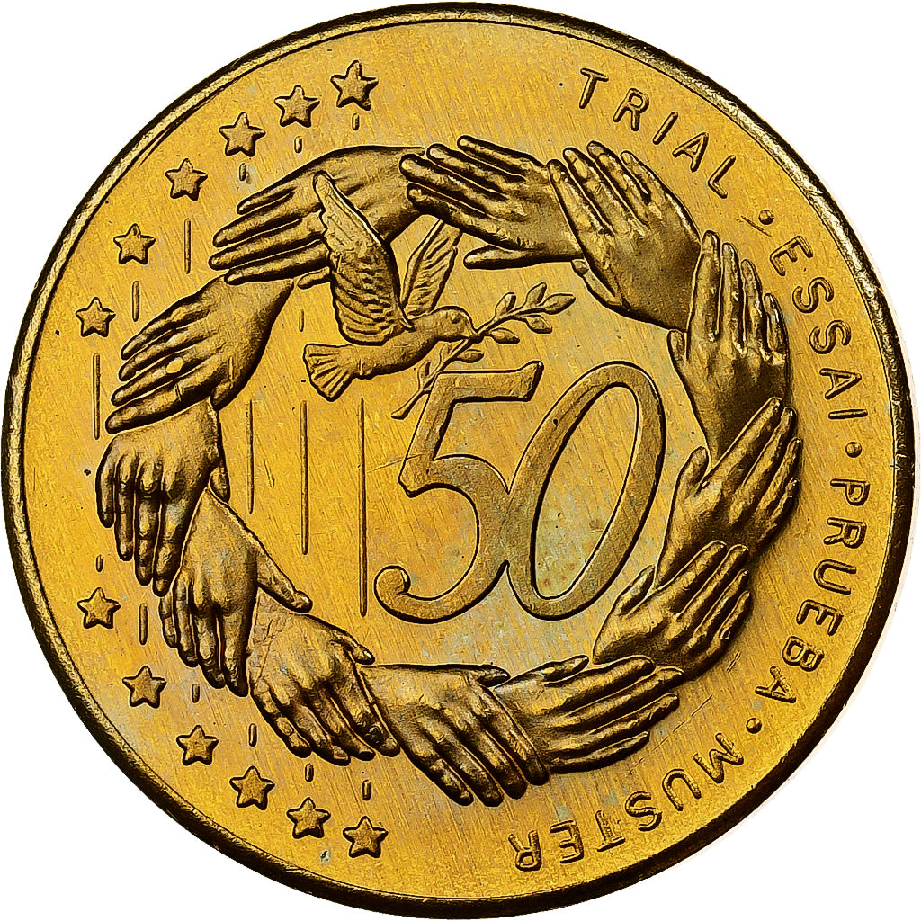 Andorra, 50 Centimes, Fantasy Euro, 2003, Nordic gold, UNC-