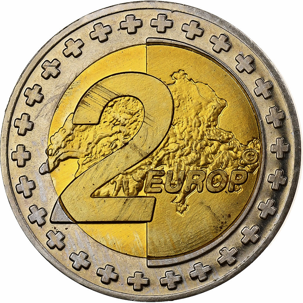 Suíça, 2 Europ, Fantasy Euro, 2003, Bimetálico, MS(63)