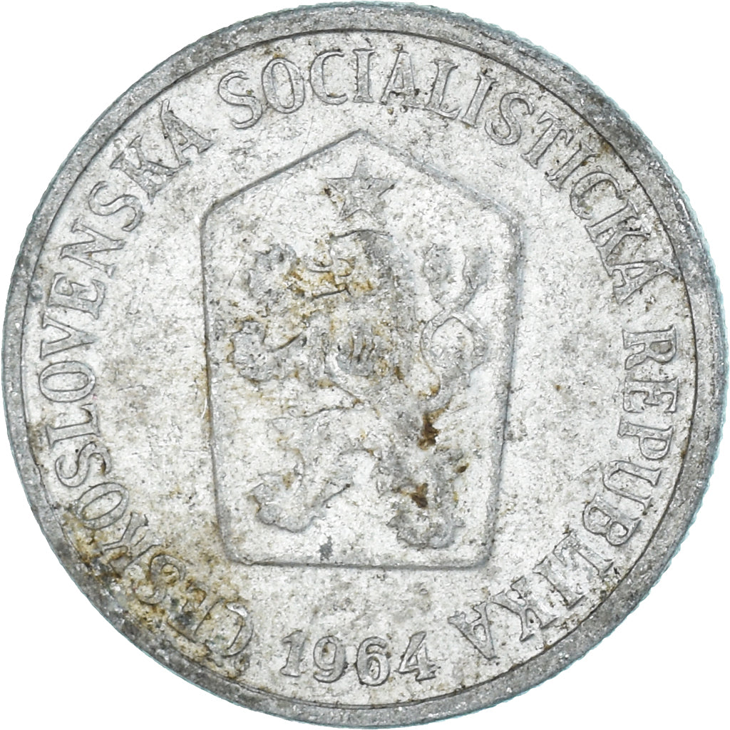 Moneda, Checoslovaquia, 10 Haleru, 1964
