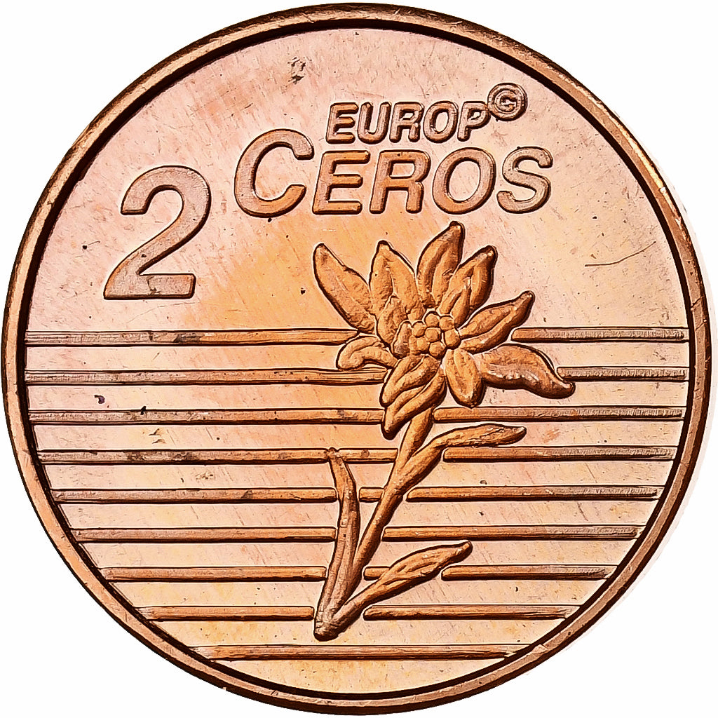 Svizzera, 2 Centimes, Fantasy Euro, 2003, Rame, SPL