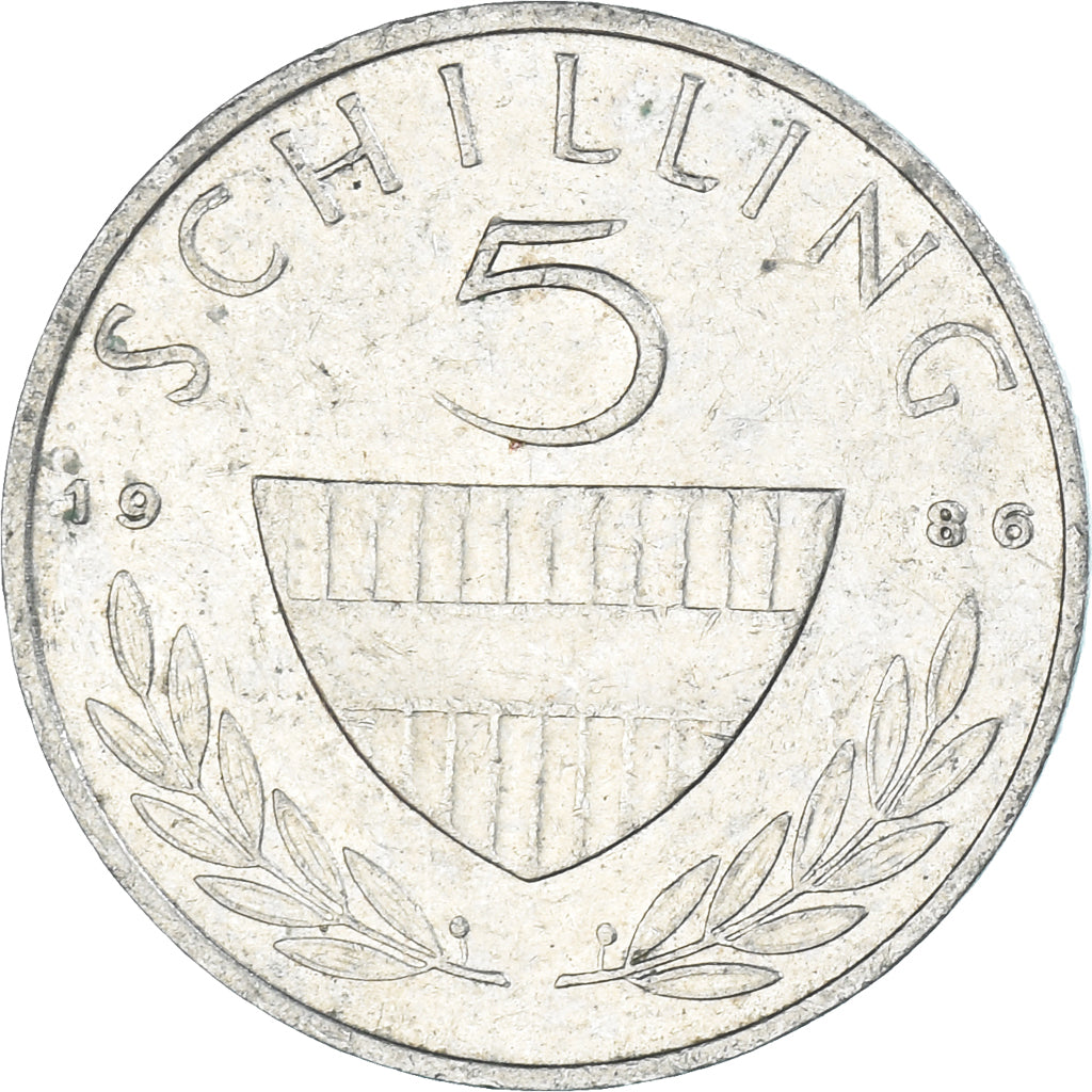 Moneta, Austria, 5 Schilling, 1986