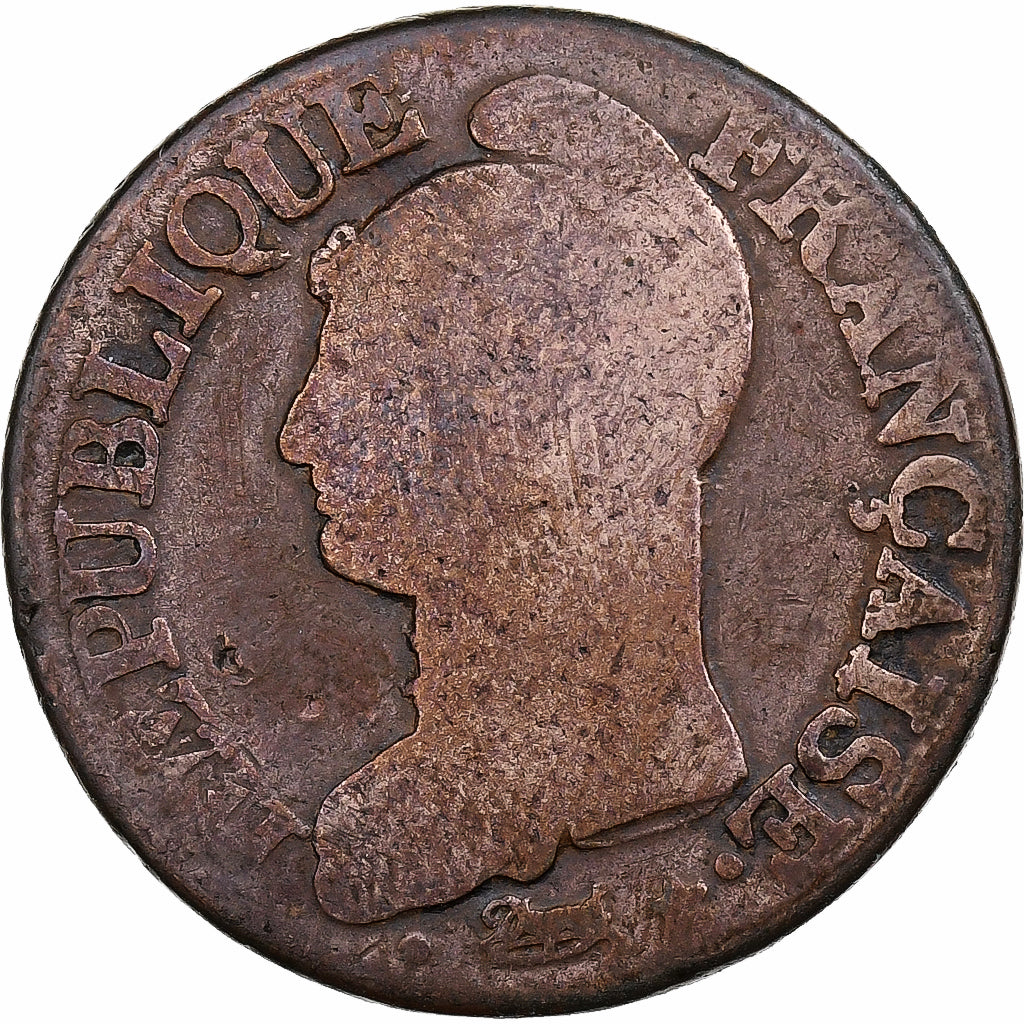 Frankrijk, 5 Centimes, Dupré, AN 7/5, Paris, Koper, FR