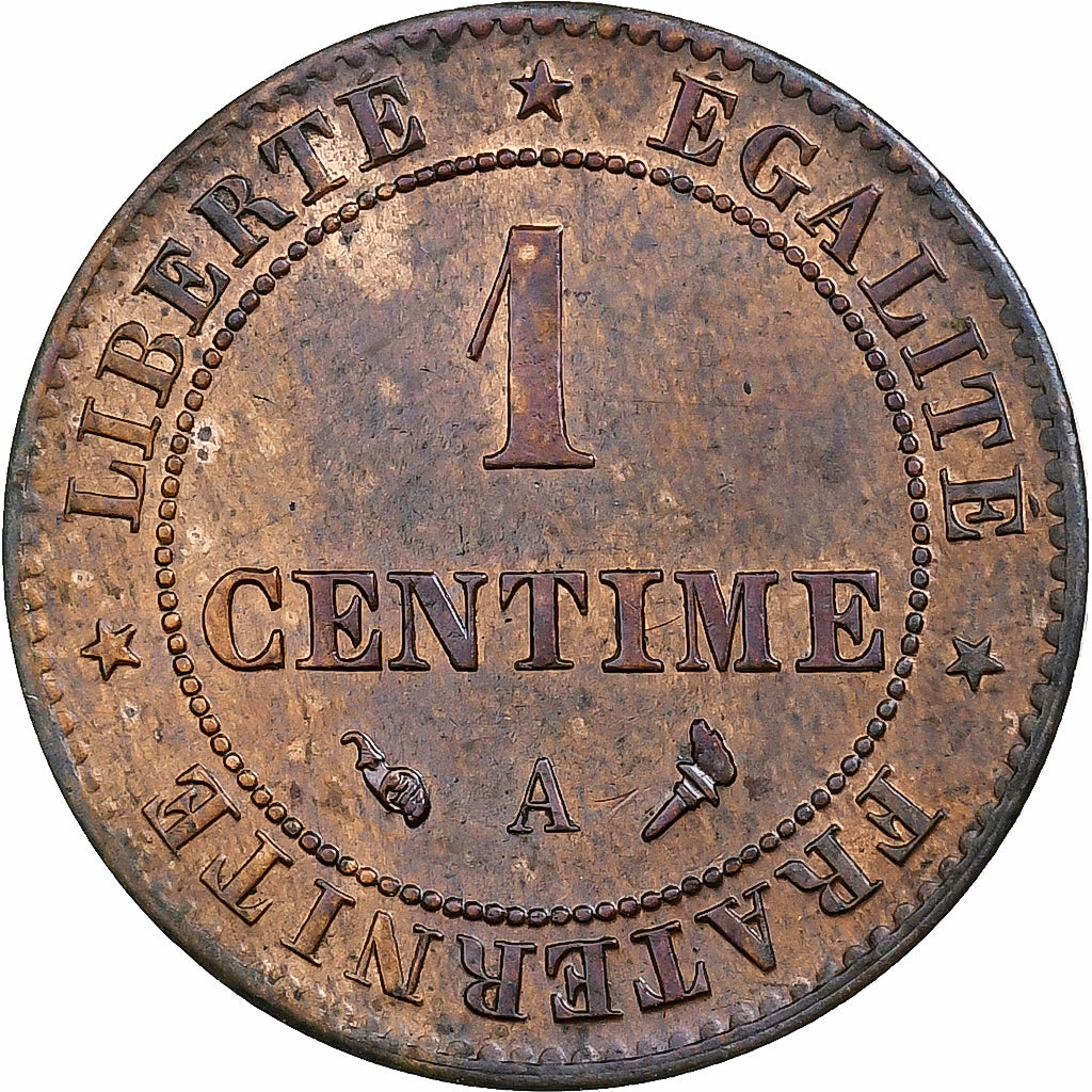 France, Centime, Cérès, 1897, Paris, Bronze, TTB