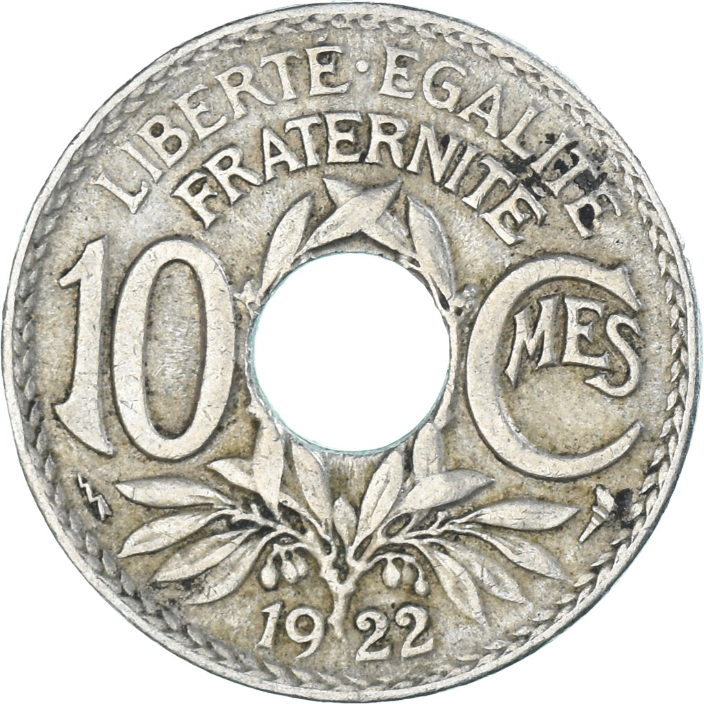 Coin, France, 10 Centimes, 1922