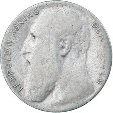Belgium, Leopold II, 50 Centimes, 1901, Brussels, Silver, VF(20-25)