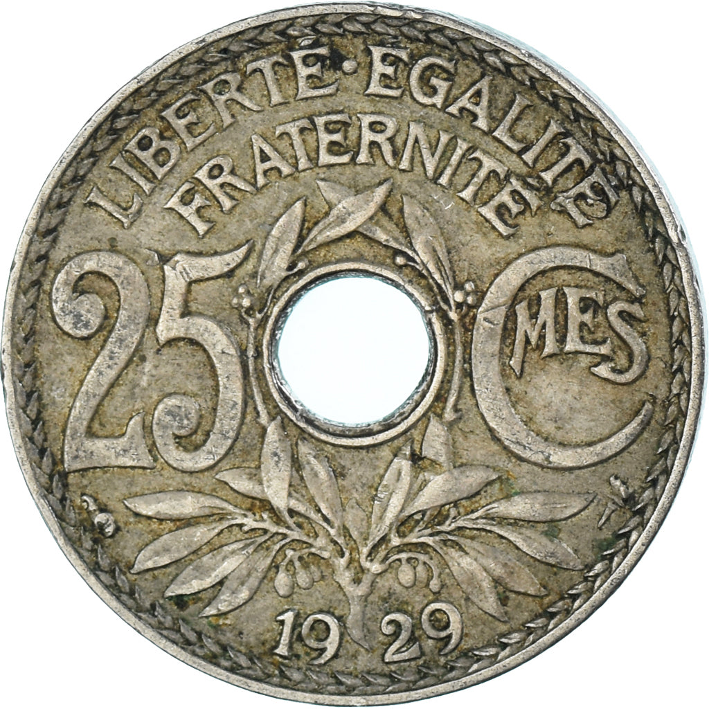 Munten, Frankrijk, 25 Centimes, 1929