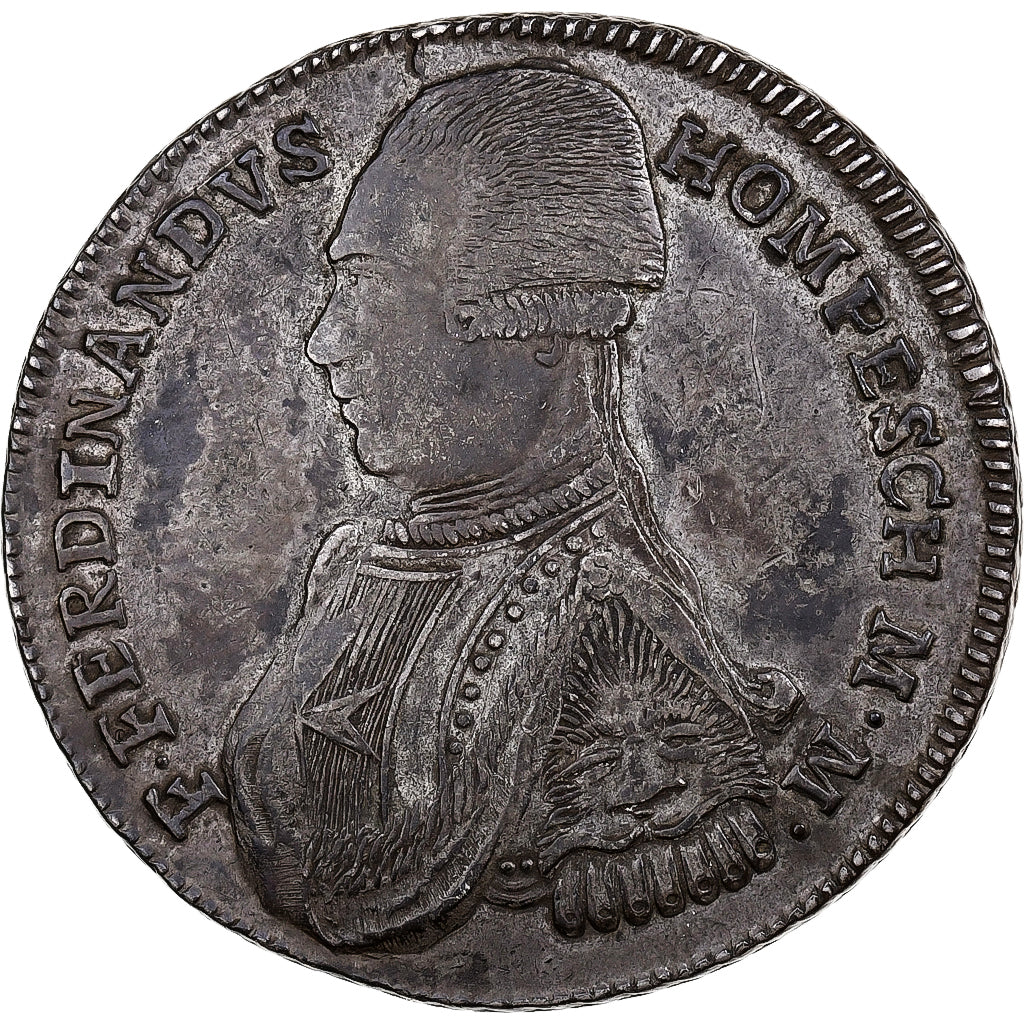Malta, Ferdinand Hompesch, 30 Tari, 1798, Argento, BB, KM:345.4