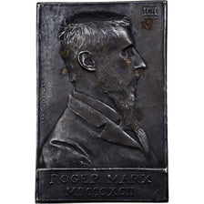 France, Medal, Roger Marx, 1892, Silvered bronze, Daniel Dupuis, Uniface