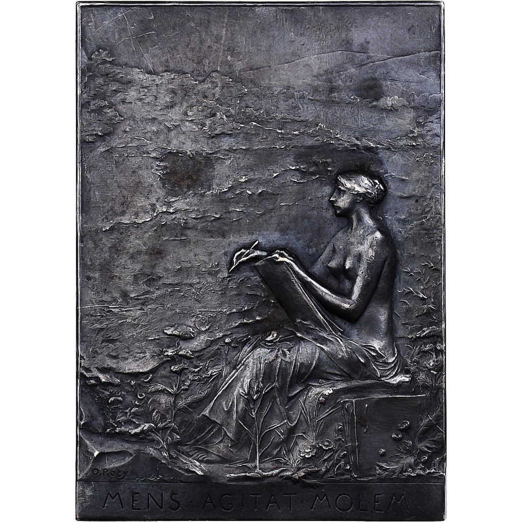 France, Plaquette, Union Centrale des Arts Décoratifs, Paris, 1880, Silvered