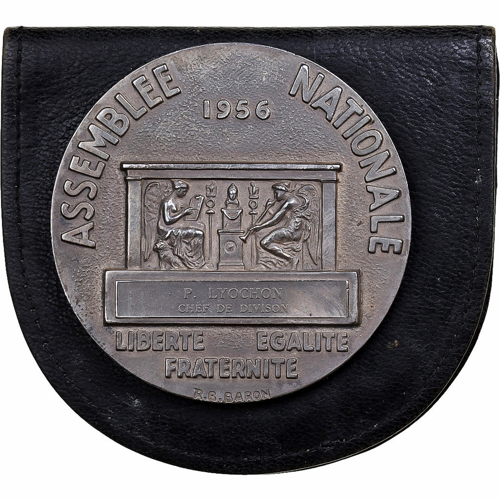 França, medalha, Assemblée Nationale, 1956, Prata, AU(55-58)
