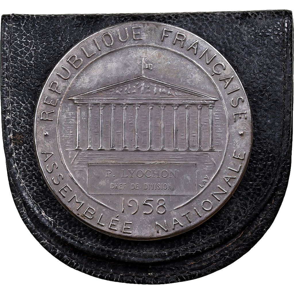 France, Medal, Assemblée Nationale, 1958, Silver, Benard, AU(55-58)