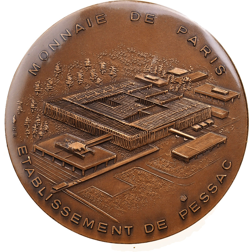 France, Médaille, Souvenir d'une visite, Semeuse, Undated (1975), MDP, Bronze