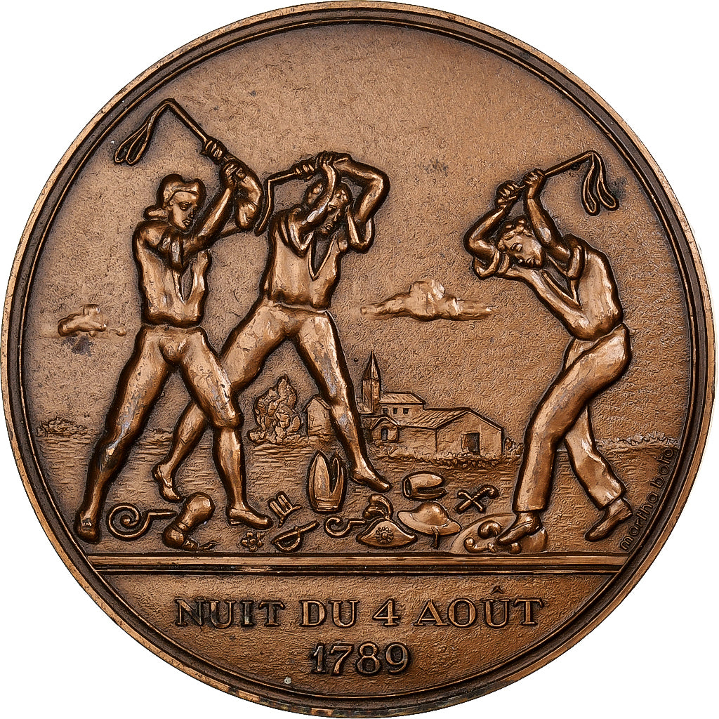 France, Médaille, Bicentenaire de la Révolution Française, 1987, Bronze
