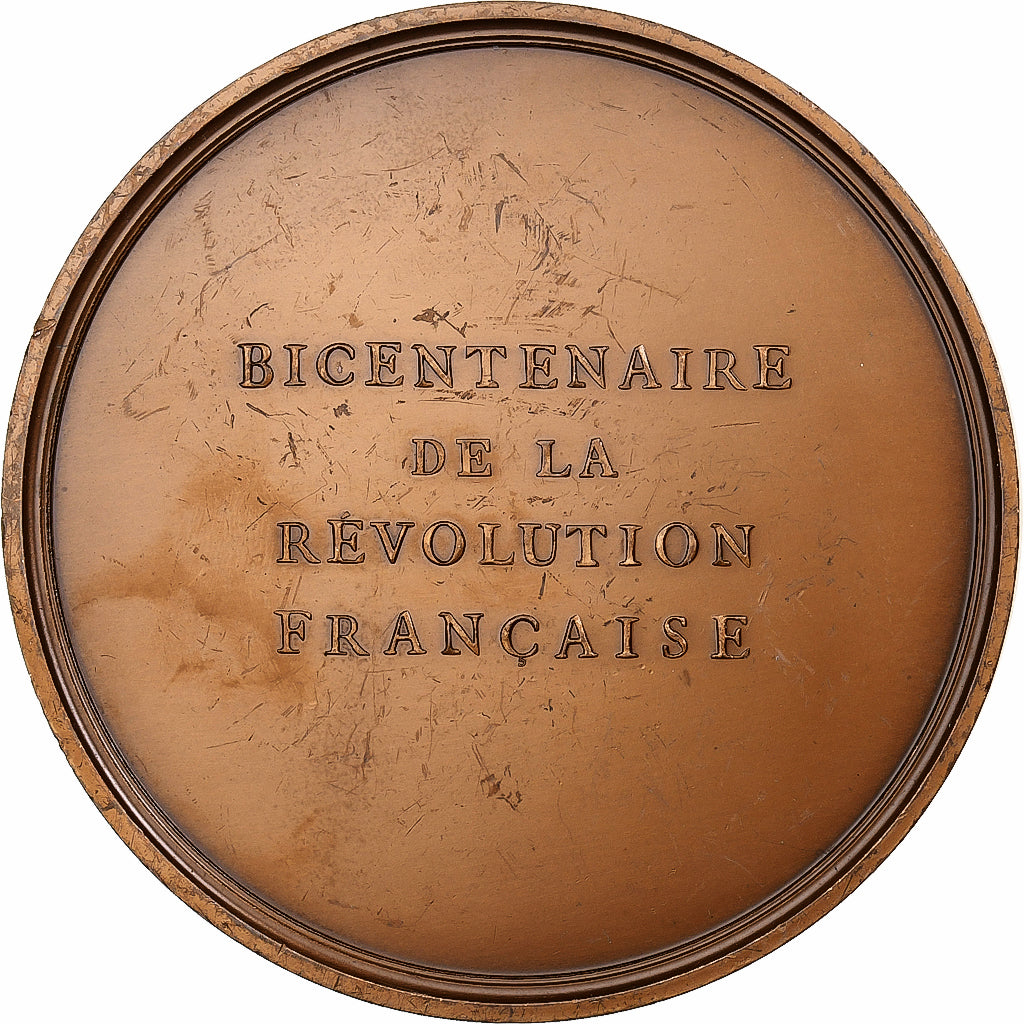 France, Médaille, Bicentenaire de la Révolution Française, 1987, Bronze