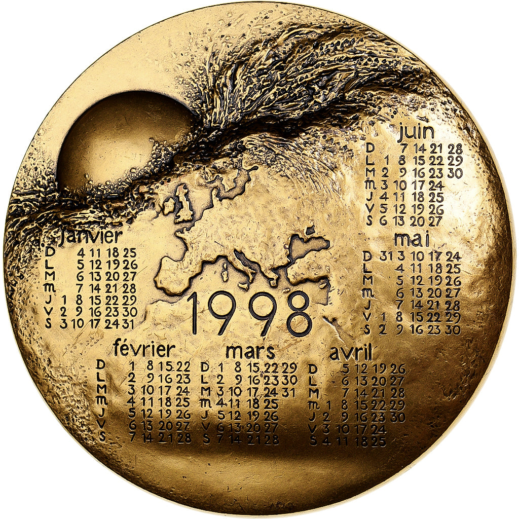 Francja, medal, Calendrier 1998, 1998, MDP, Brązowy, Mayot, AU(55-58)