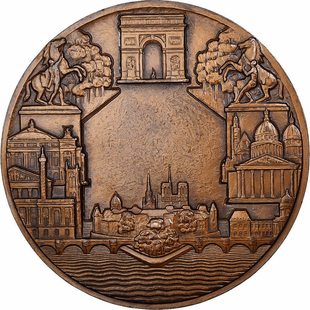 Frankreich, Medaille, La ville de Paris, MDP, Bronze, Turin, VZ