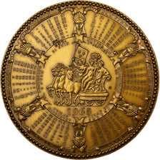 France, Médaille, Calendrier 1965, 1965, MDP, Bronze, SUP