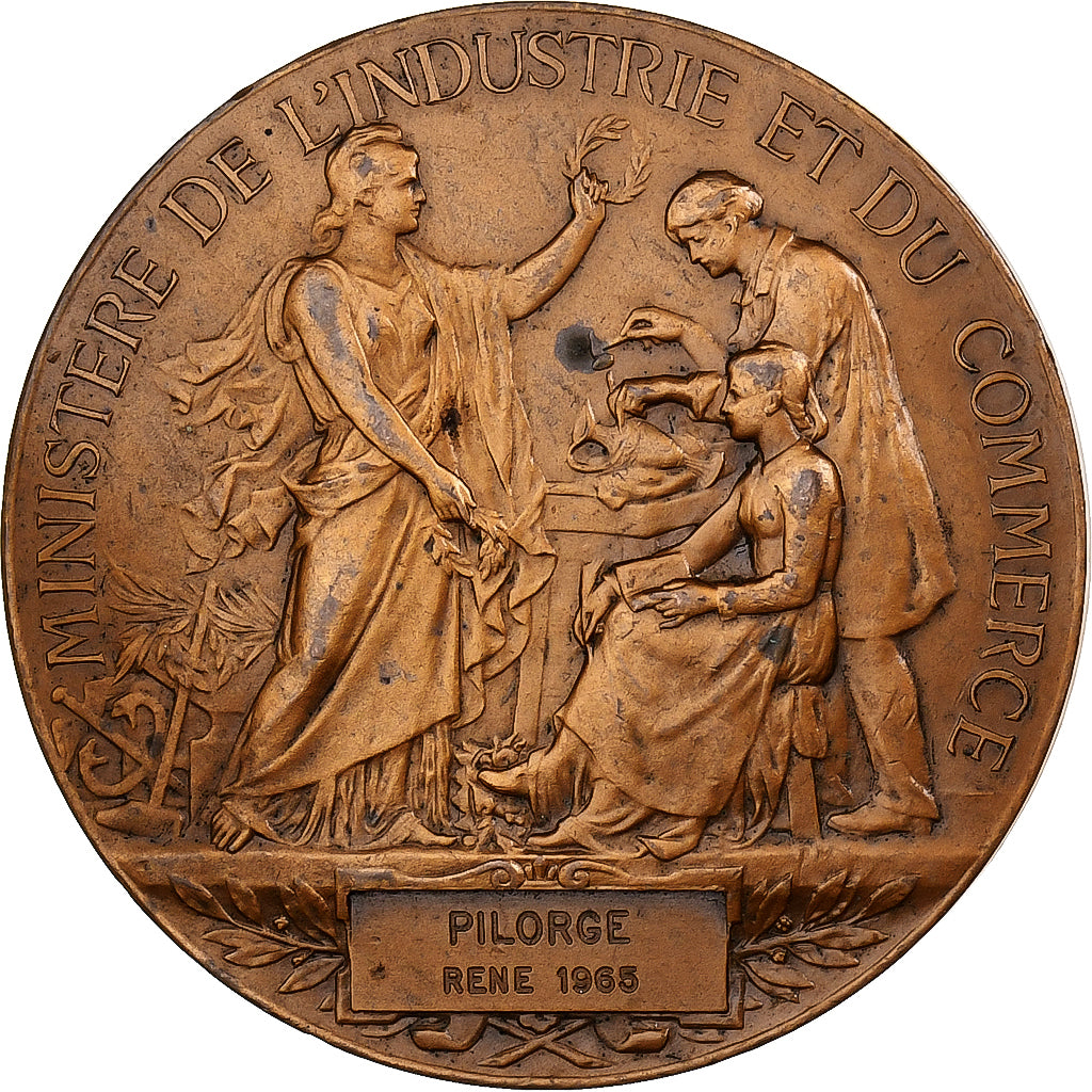 França, medalha, Ministère de l'Industrie et du Commerce, 1965, Bronze