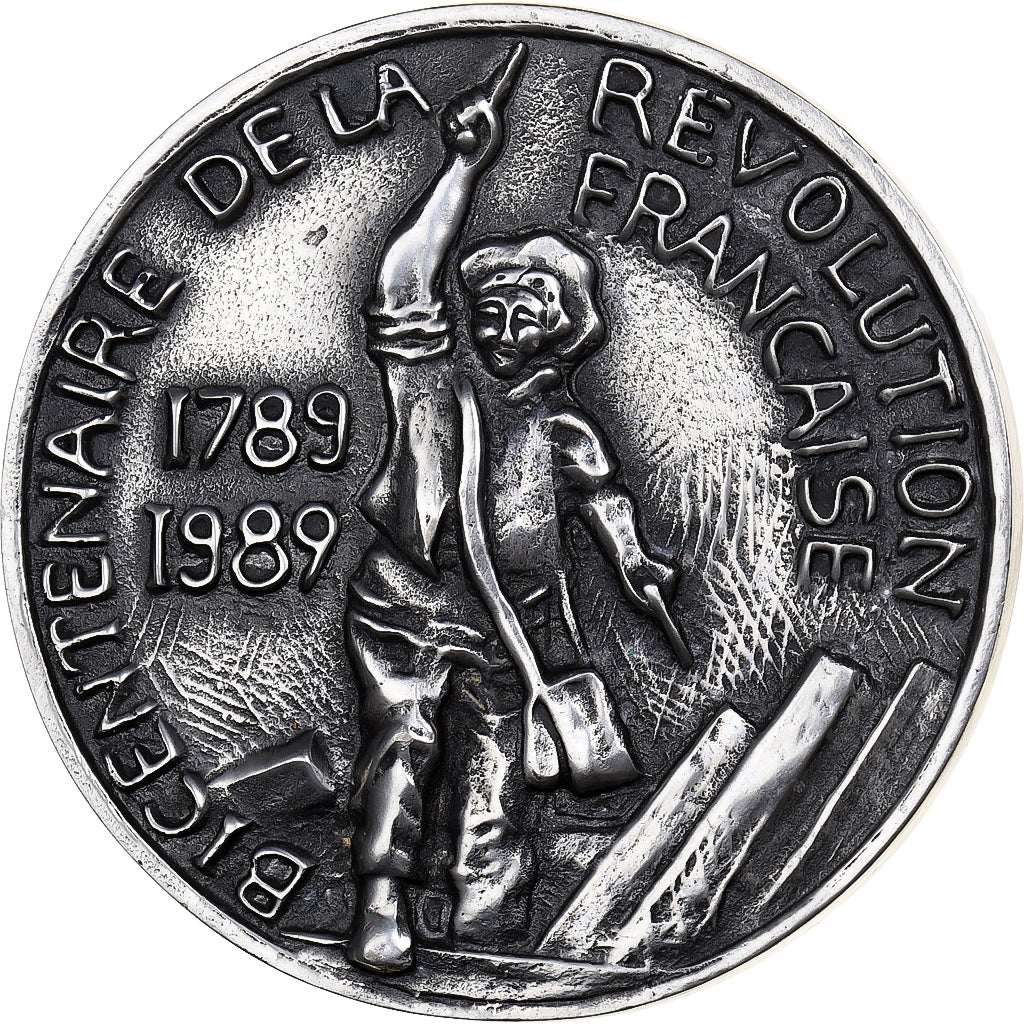Frankreich, Medaille, Bicentenaire de la Révolution Française, 1989, Zinn, VZ