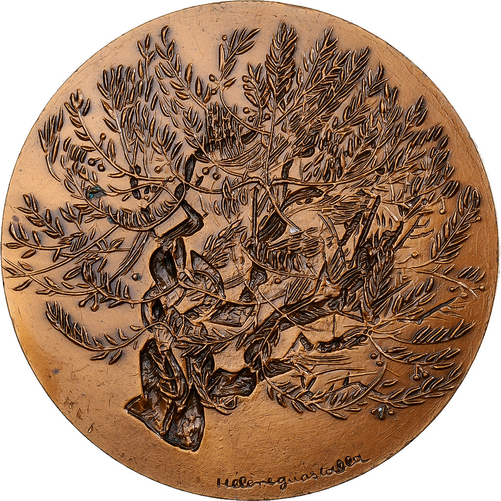 Francia, medalla, Jean Giono, MDP, Bronce, Hélène Guastalla, EBC