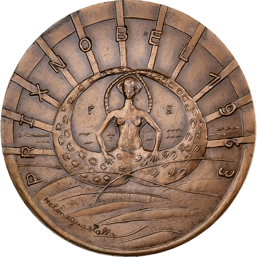 Francia, medalla, Georges Séféris, 1963, MDP, Bronce, Hélène Guastalla, EBC