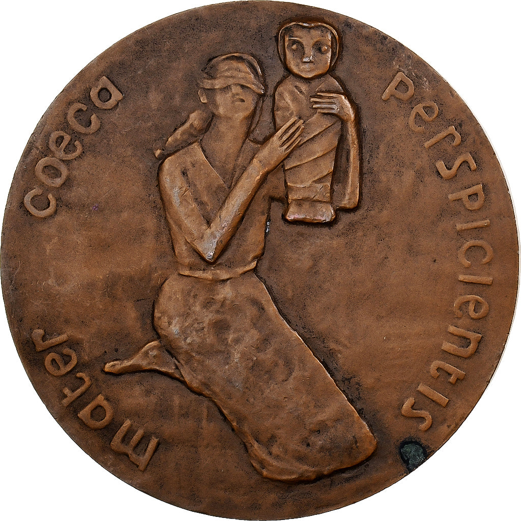 França, medalha, Paul Claudel, MDP, Bronze, Hélène Guastalla, AU(55-58)